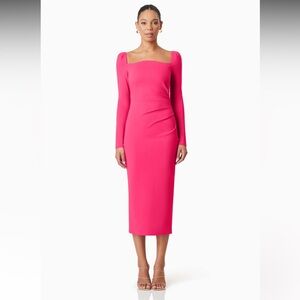 NWT Elliatt Halona Midi Dress Pink size small